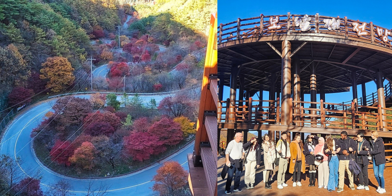 Left photo shows the Bobaljae pass, while the right features the K-influencers, TalkTalk winners, and Honorary Reporters.