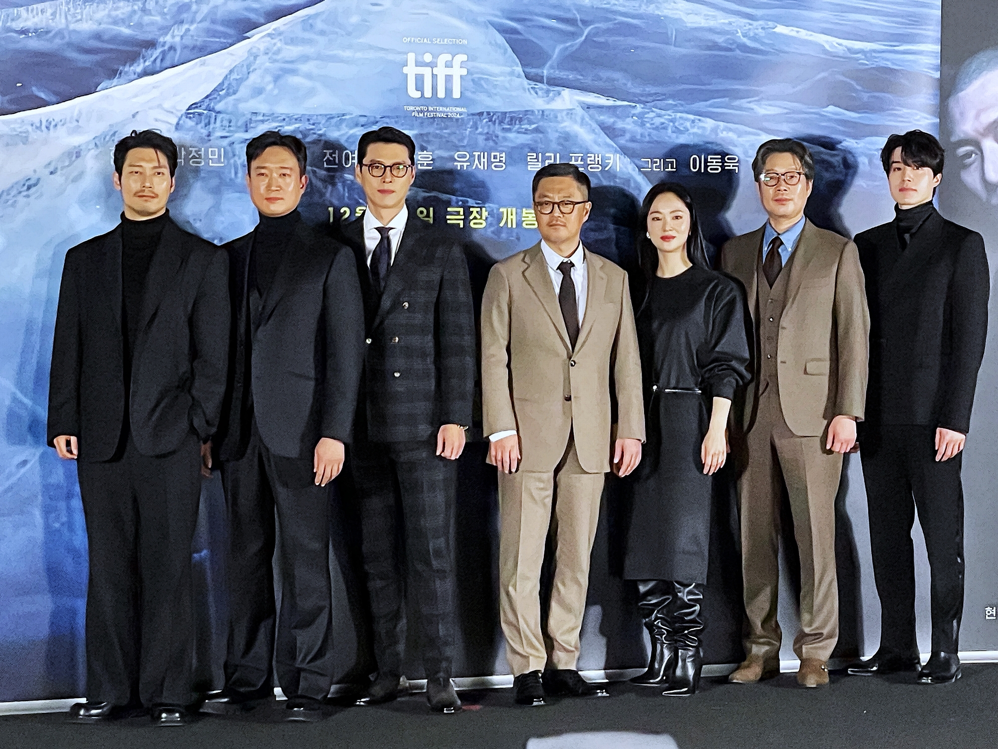 The director and cast of the historical film 