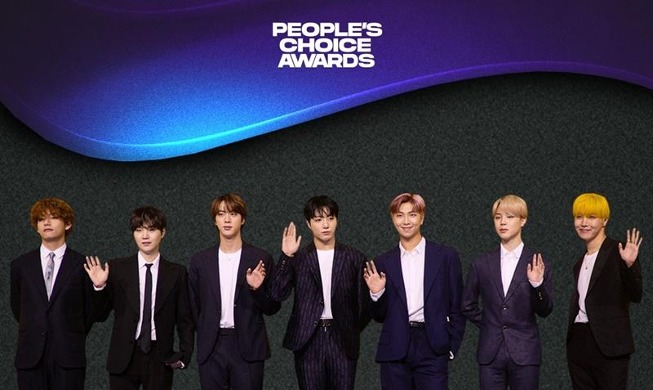 🎧 BTS earns People's Choice Award for top group for 3rd straight year