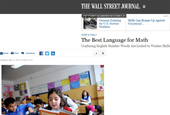 Wall Street Journal says Korean one of the best languages for math