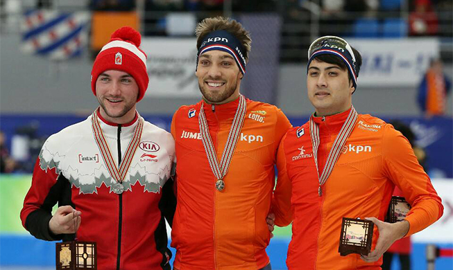 Dutch win men’s 1,000 m speed skating