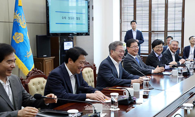 President Moon calls declaration ‘historic start for new Korea'