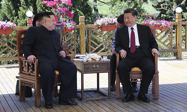 North Korean leader meets Chinese president