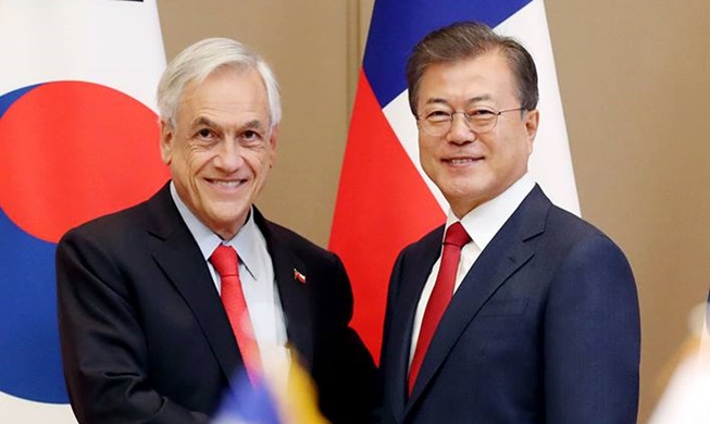 Korea stresses economic cooperation in summit with Chile