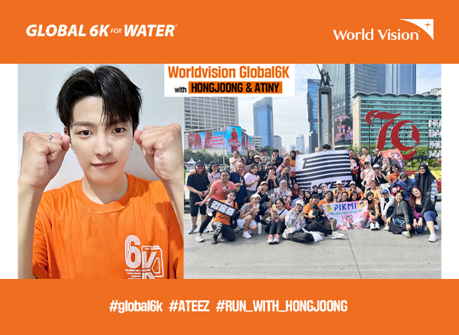 ATEEZ fans in Indonesia walk 6 km in clean water promotion