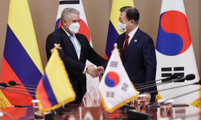 Korea, Colombia exchange letters to mark 60 years of bilateral ties