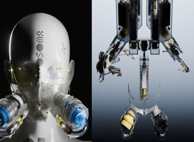 3D artist creates futuristic works through glasspunk approach
