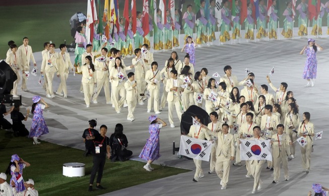 National team achieves goal of third place overall at Asian Games