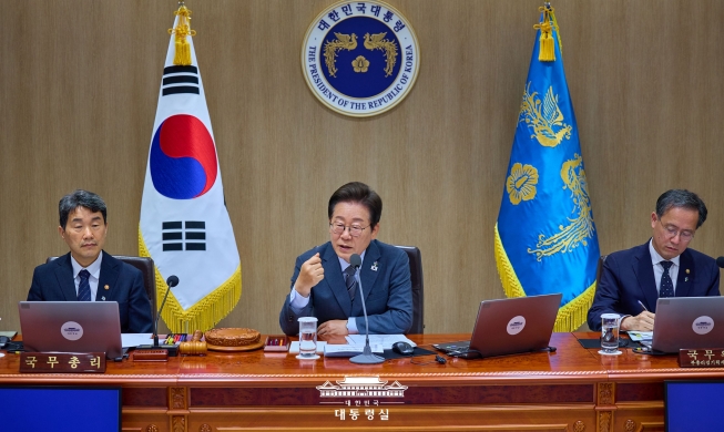 President Lee says 'peace linked to economy, people's survival'