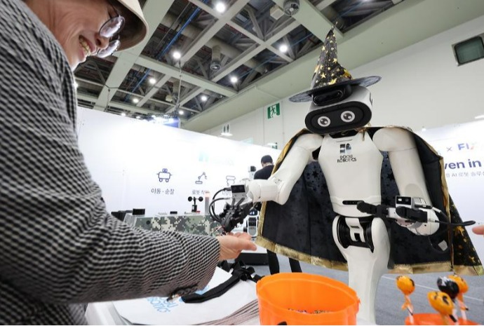 Halloween with robots