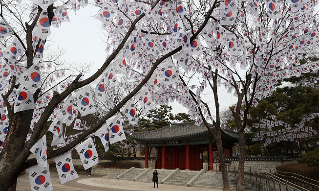 [March First Independence Movement] 'Taegeukgi Street' at Hyochang Park