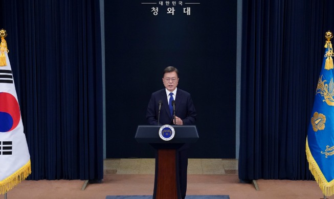 Special address by President Moon Jae-in to mark three years in office