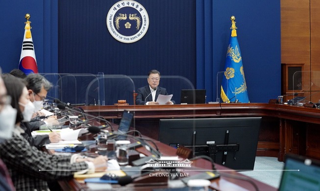 Opening Remarks by President Moon Jae-in at 9th Cabinet Meeting