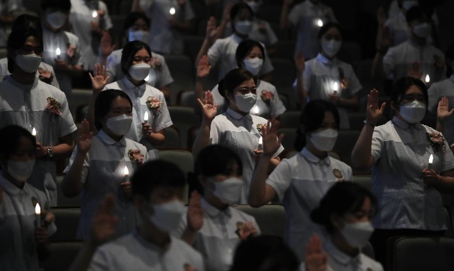 [Korea in photos] Nightingale Pledge Ceremony