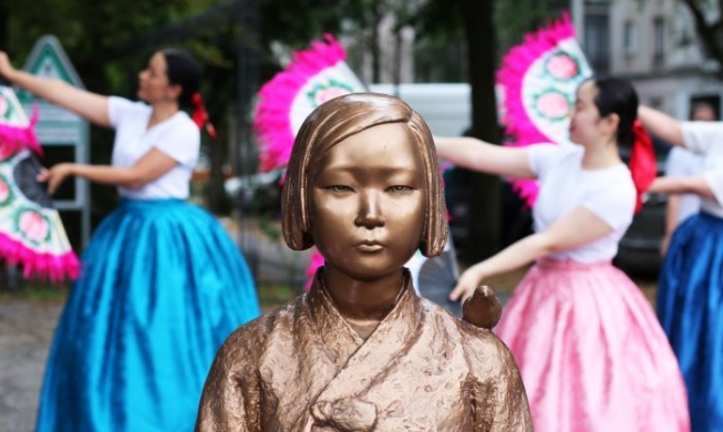 2 Statues of Peace in Europe remember sexual slavery victims