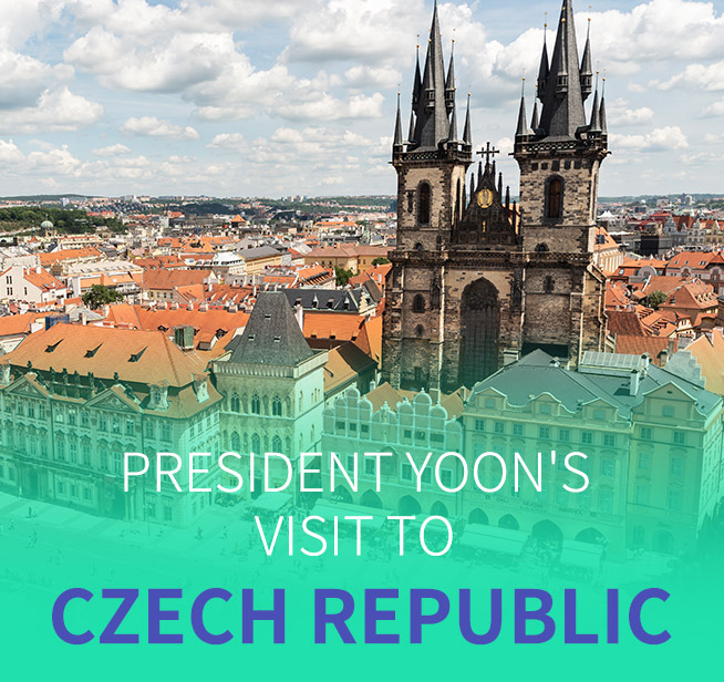 President Yoon's  visit to  Czech Republic